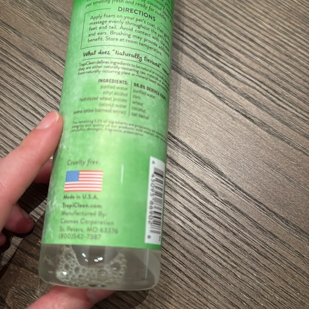 TropiClean hypoallergenic dog shampoo
